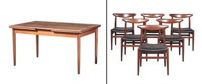 Lot 204 - Hans J. Wegner Teak Draw Leaf Extension Dining...