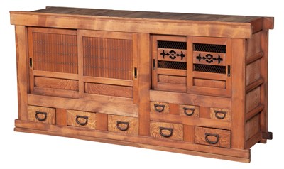 Lot 288 - Japanese Mixed Woods Tansu Height 33 1/2...