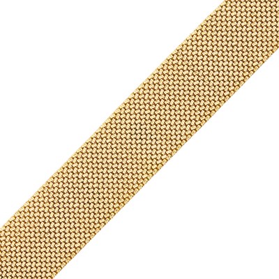 Lot 145 - Wide Gold Mesh Bracelet