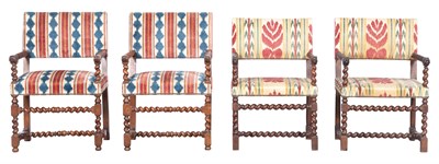 Lot 108 - Assembled Set of Four Baroque Style Walnut...