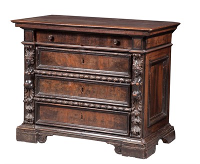 Lot 107 - Italian Inlaid Walnut Chest of Drawers Second...