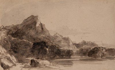 Lot 93 - John Varley English, 1778-1842 The Eagle's...