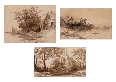 Lot 94 - John Varley English, 1778-1842 (i) Palace on...