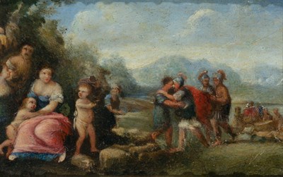 Lot 92 - Flemish School 17th Century The Reconciliation...