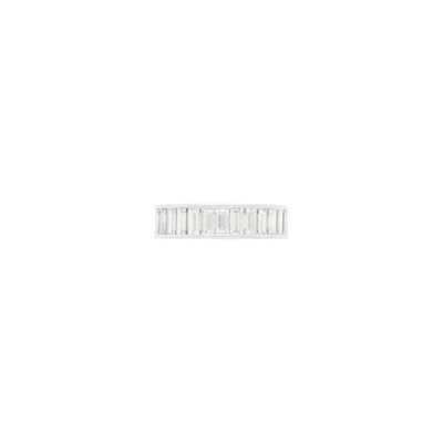 Lot 167 - Van Cleef & Arpels Platinum and Diamond Band Ring