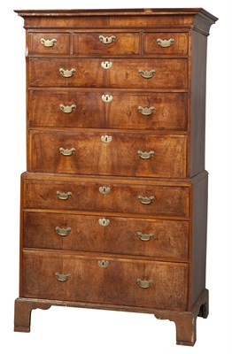 Lot 127 - George II Style Featherbanded Walnut Chest on...