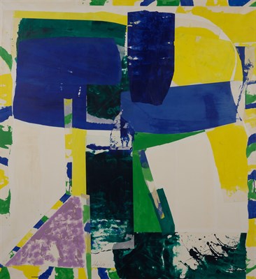 Lot 35 - John Little American, 1907-1984 Monoblue, 1973...