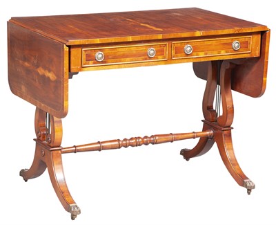 Lot 359 - Regency Style Yewwood Sofa Table Height 29...