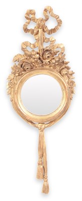 Lot 338 - Louis XVI Style Giltwood Mirror Height 32...