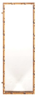 Lot 353 - Painted Wood Faux Bamboo Mirror Height 4 feet...
