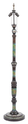 Lot 379 - Chinese Patinated Bronze and Cloisonné Enamel...