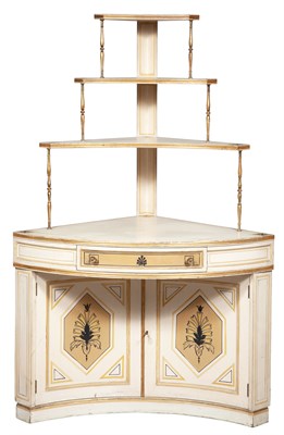 Lot 183 - Regency Style Painted, Parcel-Gilt and...