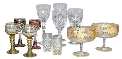 Lot 146 - Group of Glass Table Articles Approximately 60...
