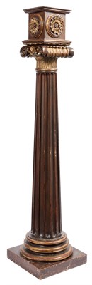 Lot 187 - Stained and Giltwood Planter on Columnar...