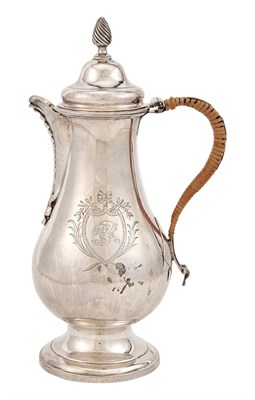 Lot 1206 - George III Sterling Silver Coffee Pot William...