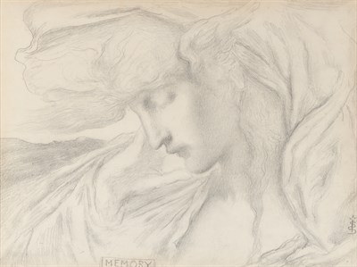 Lot 1012 - Simeon Solomon British, 1840-1905 Memory...