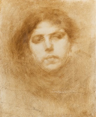 Lot 1028 - Eugene Carriere French, 1849-1906 Tete de...