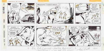Lot 240 - CAPP, AL Original art for a Sunday comic strip...