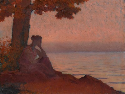Lot 1035 - Alphonse Osbert French, 1857-1939 Meditation,...