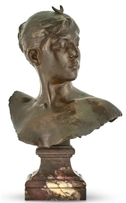 Lot 1032 - After Alexandre Falguiere Buste de Diane...