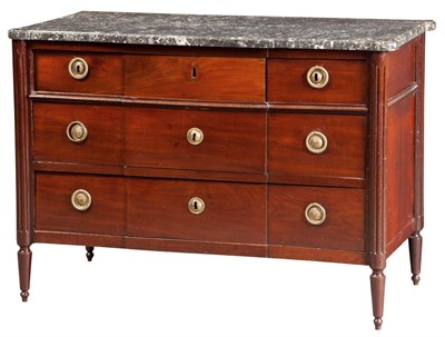 Lot 299 - Louis XVI Style Mahogany Commode 19th Century...