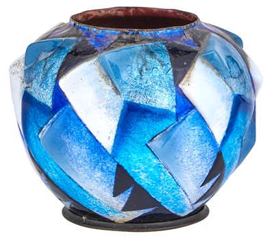 Lot 166 - Camille Fauré for Limoges Art Deco Blue and...