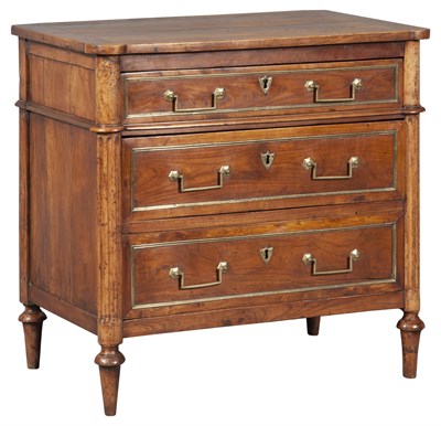 Lot 125 - Louis XVI Brass-Mounted Fruitwood Small...
