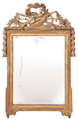Lot 124 - Louis XVI Giltwood Mirror Height 44 1/2 inches,...