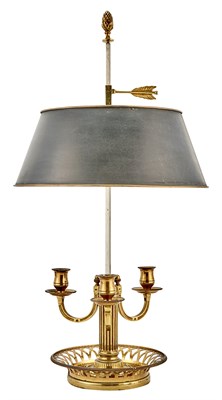 Lot 385 - Louis XVI Style Gilt-Metal Bouillotte Lamp...