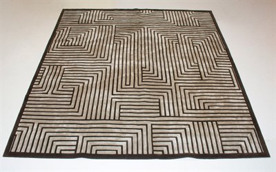 Lot 432 - Wool and Silk Hand-Tufted Contemporary Carpet...