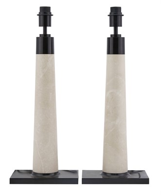 Lot 317 - Pair of Holly Hunt Studio Marble and Patinated...