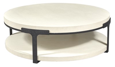 Lot 272 - Holly Hunt Oak and Iron Tudor Coffee Table...