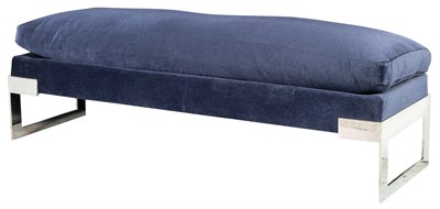 Lot 276 - George Smith Upholstered Chromed Metal Loose...