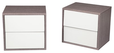 Lot 283 - Pair of George Smith Two Drawer Bedside Tables...