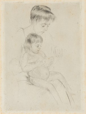 Lot 1022 - Mary Cassatt (1844-1926) THE MANICURE...