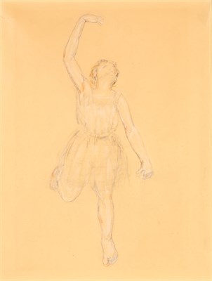 Lot 87 - 20th Century School Dancer Pencil and colored...