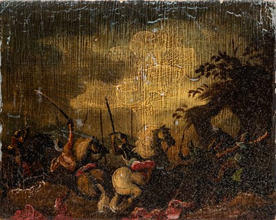 Lot 99 - Dutch School 20th Century Skirmish Oil on...