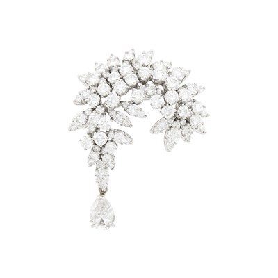 Lot 103 - Tiffany & Co. Platinum and Diamond Brooch