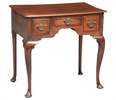 Lot 349 - George II Inlaid Oak Dressing Table Height 28...