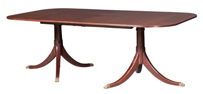 Lot 117 - George III Style Inlaid Mahogany Double...