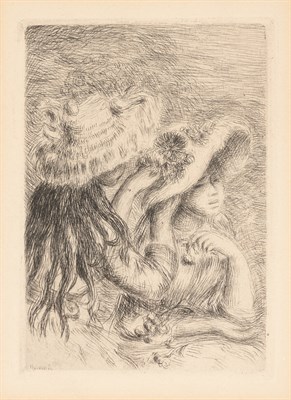 Lot 1011 - Pierre-Auguste Renoir (1841-1919) LE CHAPEAU...