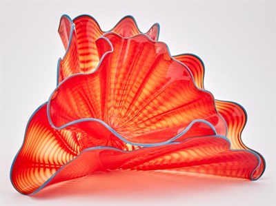 Lot 314 - Dale Chihuly Two-Piece Hand-Blown Glass...