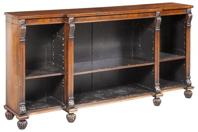 Lot 227 - William IV Style Mahogany Breakfront Low...