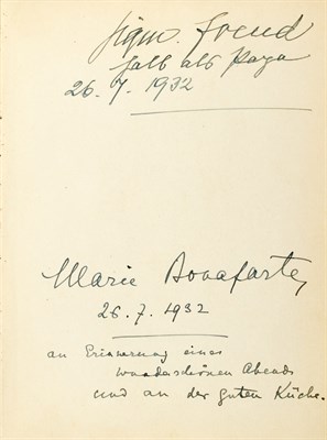 Lot 85 - [FREUD, SIGMUND] Guest book or album amicorum...