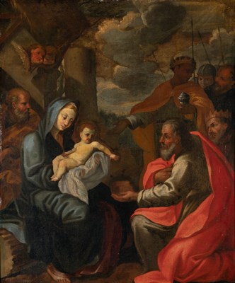 Lot 107 - Roman School 17th Century Adoration of the...