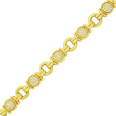 Lot 16 - Gold and Diamond Bracelet