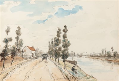 Lot 1006 - Johan Barthold Jongkind Dutch, 1819-1891 Along...
