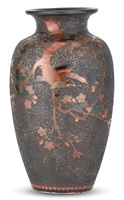 Lot 1232 - A Japanese Totai Shippo Vase Meiji-Taisho...