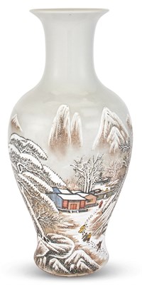 Lot 1179 - A Chinese Enameled Porcelain Vase after He...