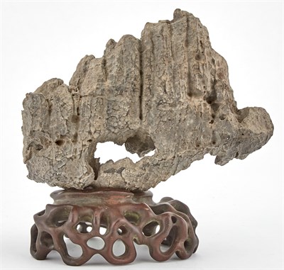 Lot 1029 - A Chinese Ying Scholar's Rock Of craggy form...